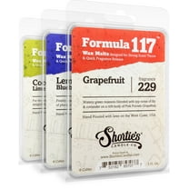 Fruit & Berry Wax Melts Variety Pack - Coconut Lime Verbena, Grapefruit, Lemon Blueberry - Highly Scented Natural Oils - Shortie's Candle Company