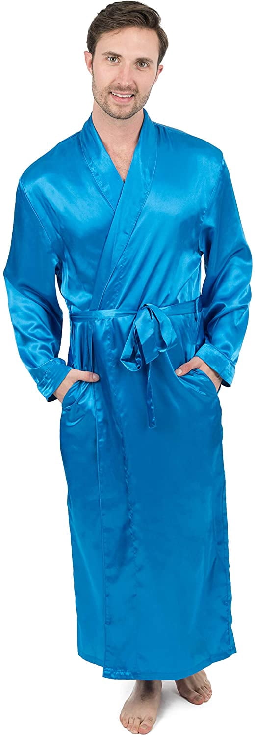 floor length satin robe