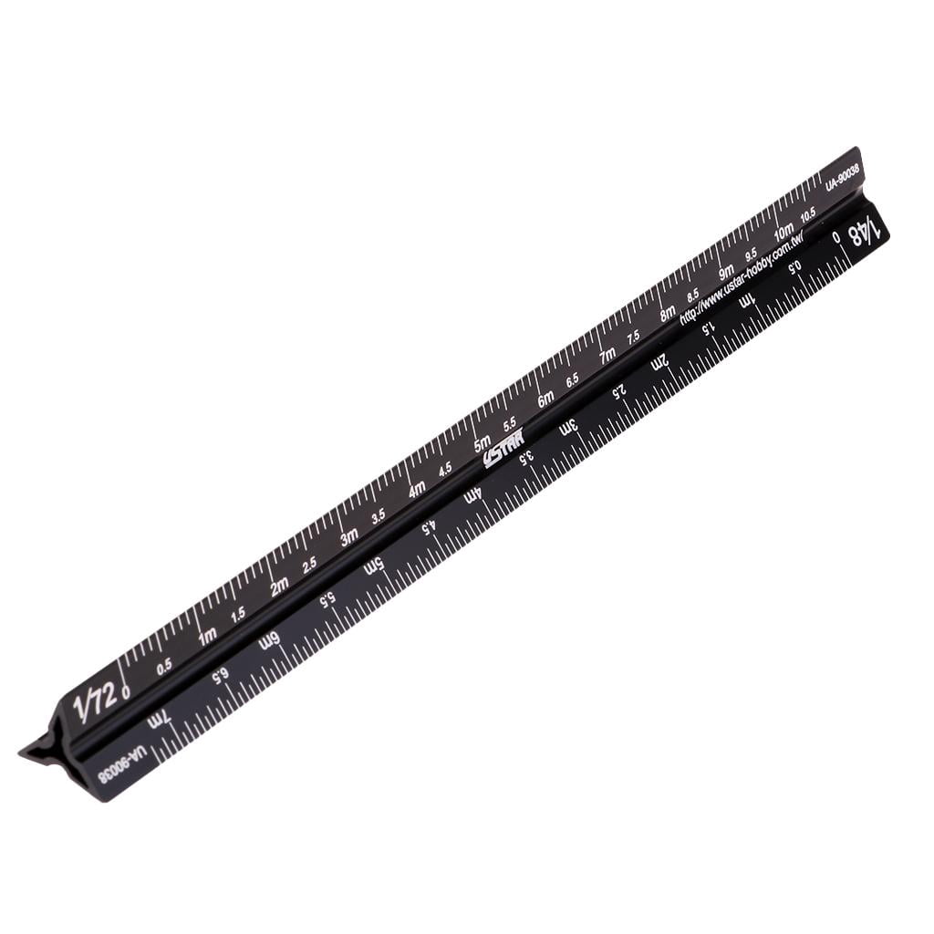 1Pc 17-90038 Model Triangular Scale Ruler //24 /1/32 1/35 1/48 1/72