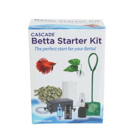 UPC: 0030172102745 | Penn-Plax Cascade Betta Fish Starter Kit – Flow Rate of 1.2 L/Min – 9 Pieces