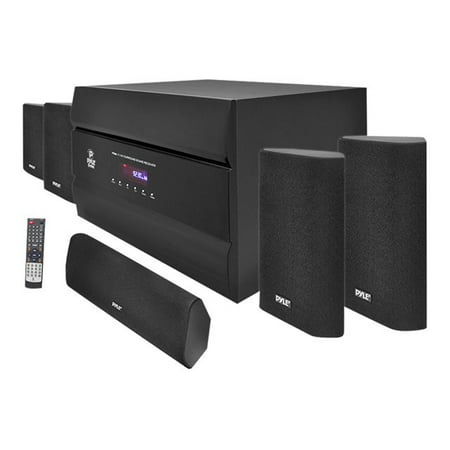 Pyle PT628A 400W 5.1-Channel Home Theater System with AM/FM Tuner, CD, DVD and MP3 Player Compatibility