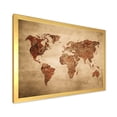thumbnail image 2 of Designart 'Ancient World Map VII' Vintage Framed Art Print, 2 of 4