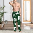 thumbnail image 2 of Fotbe Ho Ho Ho A Pantalones de Pijama para Hombre, Pantalones de Dormir, Pantalones de Casa con Cintura Ajustable y Bolsillos-Small, 2 of 6