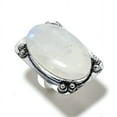 thumbnail image 2 of Natural Rainbow Moonstone Gemstone 925 Sterling Silver Gift Ring Size 8, 2 of 2
