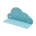 thumbnail image 2 of Estantería colgante de pared con forma de nube, organizador de metal con forma de nube para habitación infantil. Azul, 2 of 7