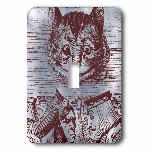 3dRose, Vintage Alice in Wonderland Cat, single toggle switch
