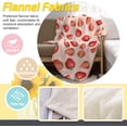thumbnail image 6 of Strawberry Fleece Throw Blanket for Bed 80" x 60", Strawberry Lightweight Super Soft Plush Flannel Throw Blanket for Women, Men and Kids, 6 of 6
