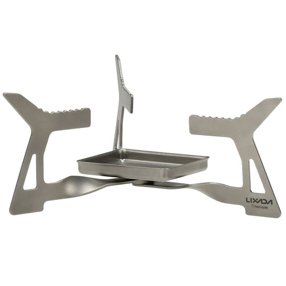 AREALER Ultralight Folding Camping Solidified Alcohol Stove 14g