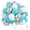 Teal Sliver, variant on Pink Bow Balloons 50 Pcs 12 Inch Light Pink Pastel Party Balloons for Birthday Parties, Bachelorette Parties & Bridal Showers