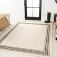 thumbnail image 3 of JONATHAN Y JONATHAN  Y Havana Classic Diamond Border Indoor/Outdoor Area Rug 4 X 6 - Cream/Black, 3 of 5