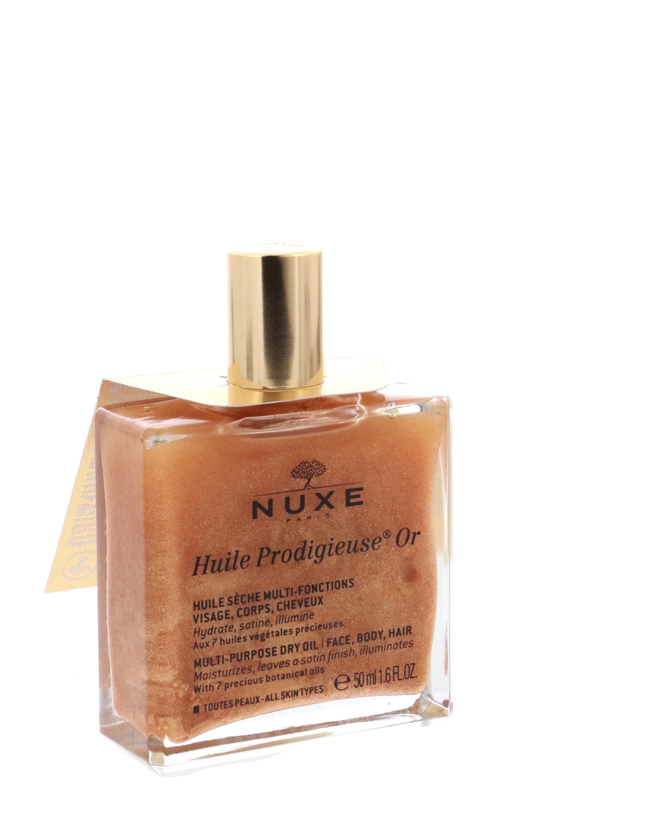 Nuxe Huile Prodigieuse Or Multi-Purpose Dry Oil for Face, Body and Hair, 1.6 oz