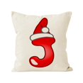thumbnail image 2 of Hot6sl Ofertas de La Semana Funda de Almohada Navideña con 26 Letras, Decoración Navideña para Sofá, Funda de Almohada con Borde de Lino Estampado, 2 of 5