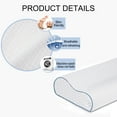 thumbnail image 6 of POWER OF NATURE Contour Memory Foam Pillow Cervical Pillow Bed Pillow Wavy Sleep Pillow for Side and Back Sleepers  Neck Shoulder Low Rebound 60 * 35 * 11cm, 6 of 9