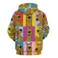 thumbnail image 3 of Scooby Doo Unisex Adult Sweatshirt Novelty Hoodie 3D Print Casual Sweater Jacket Pullover Hoodie Fall Winter Clothes M, 3 of 8
