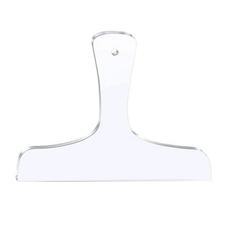 

greenhome Cutting Board Handle Template Transparent Reusable High Strength Smooth Edge Compact DIY Burr Free Cutting Board Handle Clear Acrylic Template Kitchen Supplies