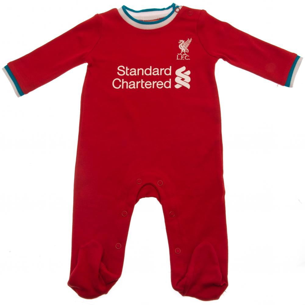 Liverpool FC Retro Baby Candy Sleepsuit LFC Official 