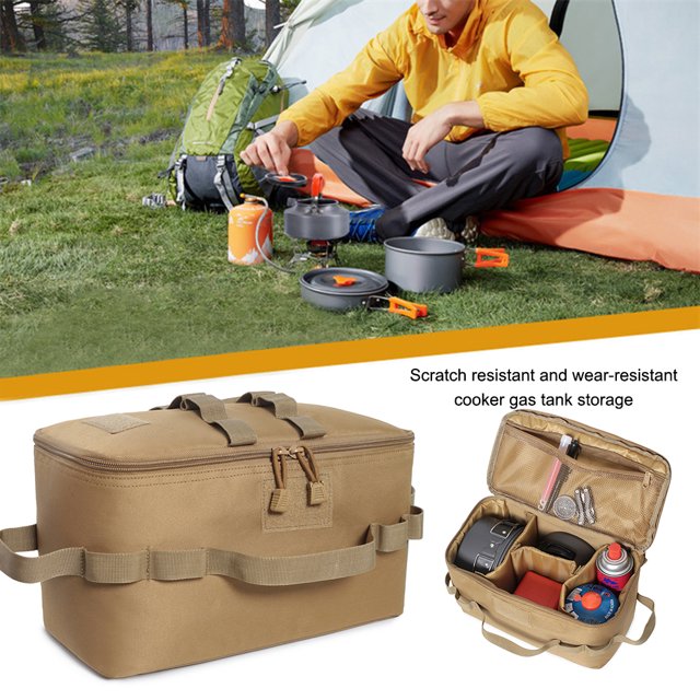 Bolsa de almacenamiento para acampar 600D Oxford Kit de organizador de utensilios de cocina Soporte para artículos diversos para exteriores Likrtyny Para estrenar