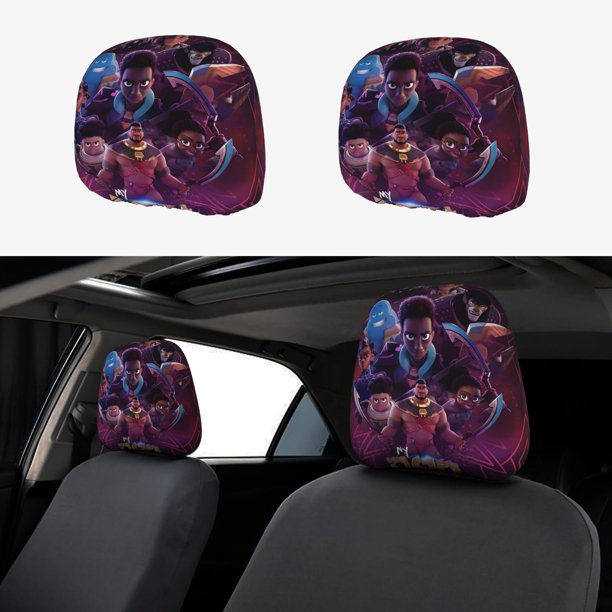 Mi Papá, el Cazarrecompensas Funda Protectora Universal para Reposacabezas de Coche, Funda Elástica para Reposacabezas de Asiento de Auto, Funda de Tela Antipolvo, Accesorios de Interior 2 Piezas