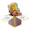 thumbnail image 1 of HEVIRGO Greeting Card Beautiful Eye-catching 3D Design Hollow Glitter Gift Giving Paper Three-dimensional Box Birthday Card Home Supply, 1 of 11
