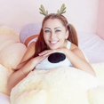 thumbnail image 4 of Glitter Reindeer Antlers Headbands Xmas Hair Band Headpiece Women Deer Hair Hoop Holiday Party Deco, 4 of 5