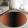 thumbnail image 2 of Orange Black Ombre Large Area Rugs for Bedroom Living Room, Soft Non Slip Carpet Bedside Rug, Modern Gradient Abstract Art Round Floor Cover Kitchen Accent Rug 3' for Dining Room/Office, 2 of 9