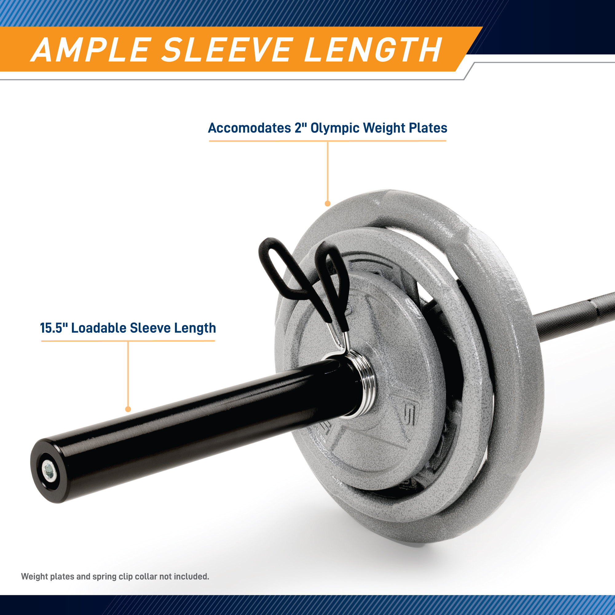 Three-Piece 7' Barbell