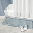 mDesign Large Modern Bath Mat Runner NonSkid Bathroom Runner Rug