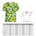 thumbnail image 2 of Floral Colorful Flower T Shirts Basic T-Shirt Short Sleeve Ladies Tee Shirt Summer Graphic Clothing, 2 of 6