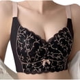 thumbnail image 2 of Women's Plus Size Wireless Bra with Adjustable Back-Closure, Breathable Lace Thin Cup Seamless Full Coverage Comfort Support, 2 of 6