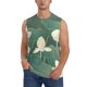 thumbnail image 1 of Fotbe Lotus Golden Line Men's Camiseta sin Mangas Estampada para Hombres, Playera Casual para Gimnasio, Entrenamiento, Playa-XX-Large, 1 of 7