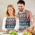 thumbnail image 4 of Multicolor Christmas Pattern Apron-Garden Aprons for Women with Pockets-Cotton Linen Waterproof Kitchen Cooking Gardening Aprons Adjustable for Kitchen,Cooking,BBQ and Salon 33"x27", 4 of 7