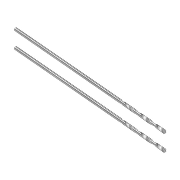 0.95mm Solid Carbide Drill Bit Straight Shank for Stainless Steel Alloy Hard Steel, 2 Pcs