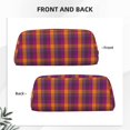 thumbnail image 5 of Uemuo Purple Yellow Buffalo Plaid Printed Leather Pencil Case, Pencil Pouch, Portable Pencil Bag, Pen Case for& Office, 5 of 7