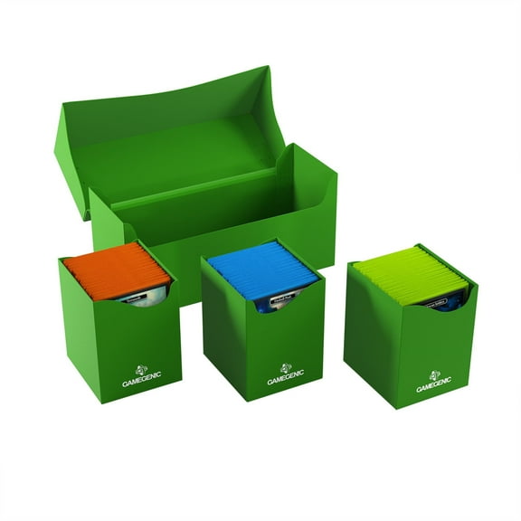 Gamegenic Tripple Deck Holder 300  XL Deck Box [Green]