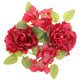 thumbnail image 1 of GOOHOCHY Corona de vela de peonía Artificial de escritorio, anillo de corona de vela de flor de peonía roja para boda, 1 of 8