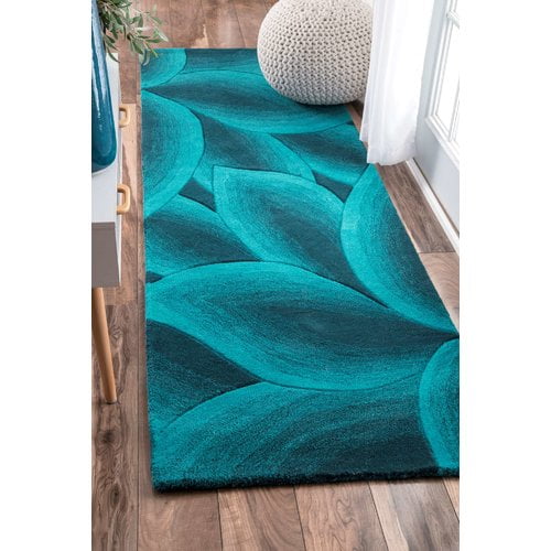 nuLOOM Modella Teal Fall Autumn Rug