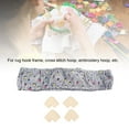 thumbnail image 3 of Tufting Frame Cover, Rug Hooking Frame Cover Punch Needle Frame, Elastic Band Punch Needle Gripper Strip Flannel Cover, Gripper Strip Frame for Cross Stitch Embroidery Hoop 40x40cm, 3 of 7