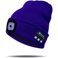 thumbnail image 5 of Sinhoon Unisex Bluetooth Beanie Hat Light Wireless Headphones Gifts for Men Dad (Bright Orange), 5 of 6