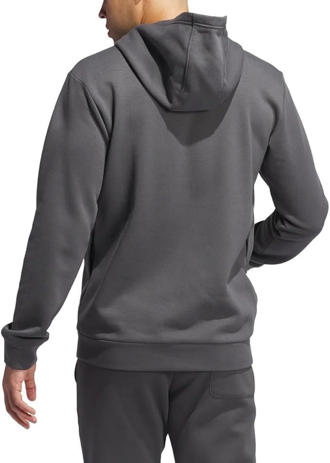 adidas Men�s Regular Fit Kangaroo Pockets Hoodie - Gray (Gresix), Large