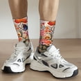 thumbnail image 6 of Pofeuu Butterflies And Flowers Painting Print Crew Socks, Adult Running Hiking Socks for Youth and Adult, 6 of 6