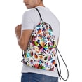 thumbnail image 3 of Bingfone Mexican Bright Style Drawstrings Backpacks Bags For Men Women Gym Drawstrings Bag, 3 of 9