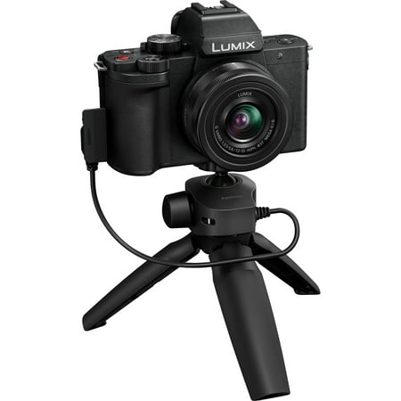 Panasonic Lumix DC-G100 Mirrorless Camera Black with G Vario 12-32mm Lens & Tripod/Grip