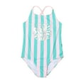 thumbnail image 1 of Kid Girl Swimwear 1 Piece Hawaiian Ruffle Quick Dry Bathing Suits 6-7 Years, 1 of 5