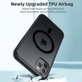 thumbnail image 5 of for iPhone 11 Pro Magnetic Case, Built in Magnets Compatible with MagSafe, Translucent Matte Hard PC Back Cover + Soft TPU Frame Slim Bumper Case for iPhone 11 Pro（5.8"）,Black, 5 of 11