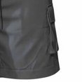 thumbnail image 7 of Men's 100% Cotton Work 2 Piece Outfit Set, Short Sleeve Snap Button Shirt with Double Pockets & Drawstring Cargo Shorts with Multi Pockets, Casual Outdoor Workwear Gray, 7 of 7