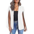 thumbnail image 1 of Womens Cape Blazer, Split Sleeve Open Front Casual Jacket Coat, 1 of 3