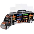 thumbnail image 3 of Click N' Play Camión transportador de juguete para niños y niñas Camión transportador de 15 piezas con autos Señales de tránsito y más Incluye 28 ranuras para autos - Gran regalo para niños pequeños y, 3 of 5