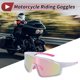 thumbnail image 2 of 1 juego de gafas de motocicleta Tri-Acetyl Cellulos PC UV400 gafas de sol para deportes al aire libre para motocross, bicicleta de tierra, ATV, lente rosa, marco blanco, 2 of 6