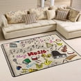 thumbnail image 2 of SKYSONIC Instrument of Music Lightweight Carpet Mats Area Soft Rugs Floor Mat Doormat Decoration for Rooms Entrance 36x24 inch, 2 of 6