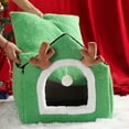 thumbnail image 4 of Casa De Invierno Cálida Para Gatos, Casa Para Mascotas, Casa Plegable Para Cachorros, Caseta Para Perros, Cama Para Mascotas, Nido Lavable Para Gatos, Suministros Para Gatos De Navidad Moyic PT002260-00, 4 of 6